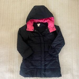 J Crew Girls Long Puffer Coat (4-5)